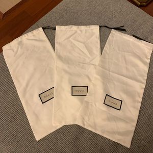 Bundle of 3 Gucci Dust Bag